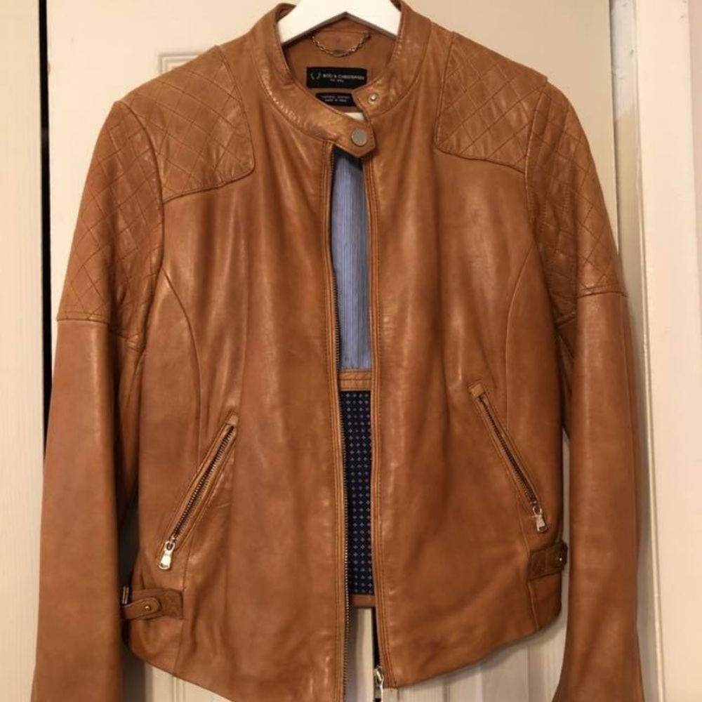 BOD & CHRISTENSEN LEATHER JACKET size M